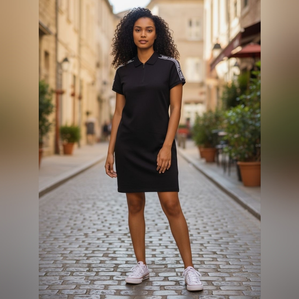 Karl Lagerfeld Paris Women's Polo Style Mini Dress Size L